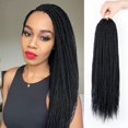 thumbnail image 1 of MORICA Senegalese Twist Crochet Hair 8 Packs 18 Inch Crochet Hair For Black Women, Small Twist Crochet Braids Hair Hot Water Setting, Crochet Braiding Hair Straight Ends(18 Inch, 1B), 1 of 6