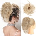 thumbnail image 1 of MORICA Tousled Updo Messy Bun Hair Piece Extension with Elastic Rubber Band Synthetic Scrunchies Ponytail for Women, 1 of 6