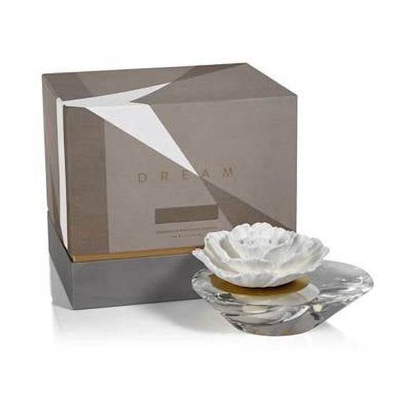 MOROCCAN PEONY Dream Crystal Edition Zodax Porcelain Flower Aroma Diffuser