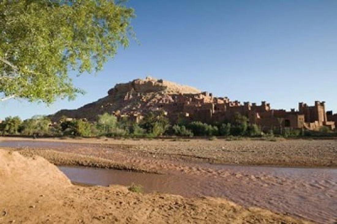 MOROCCO AIT BENHADDOU Kasbah Canvas Art - Walter Bibikow DanitaDelimont (34 x 23)