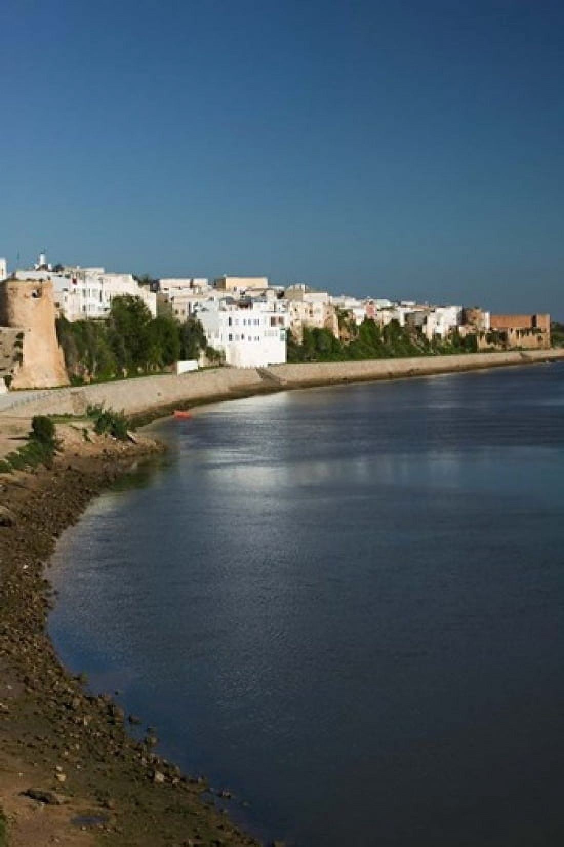 MOROCCO AZEMMOUR View from Um er Rbia River Canvas Art - Walter Bibikow DanitaDelimont (23 x 35)