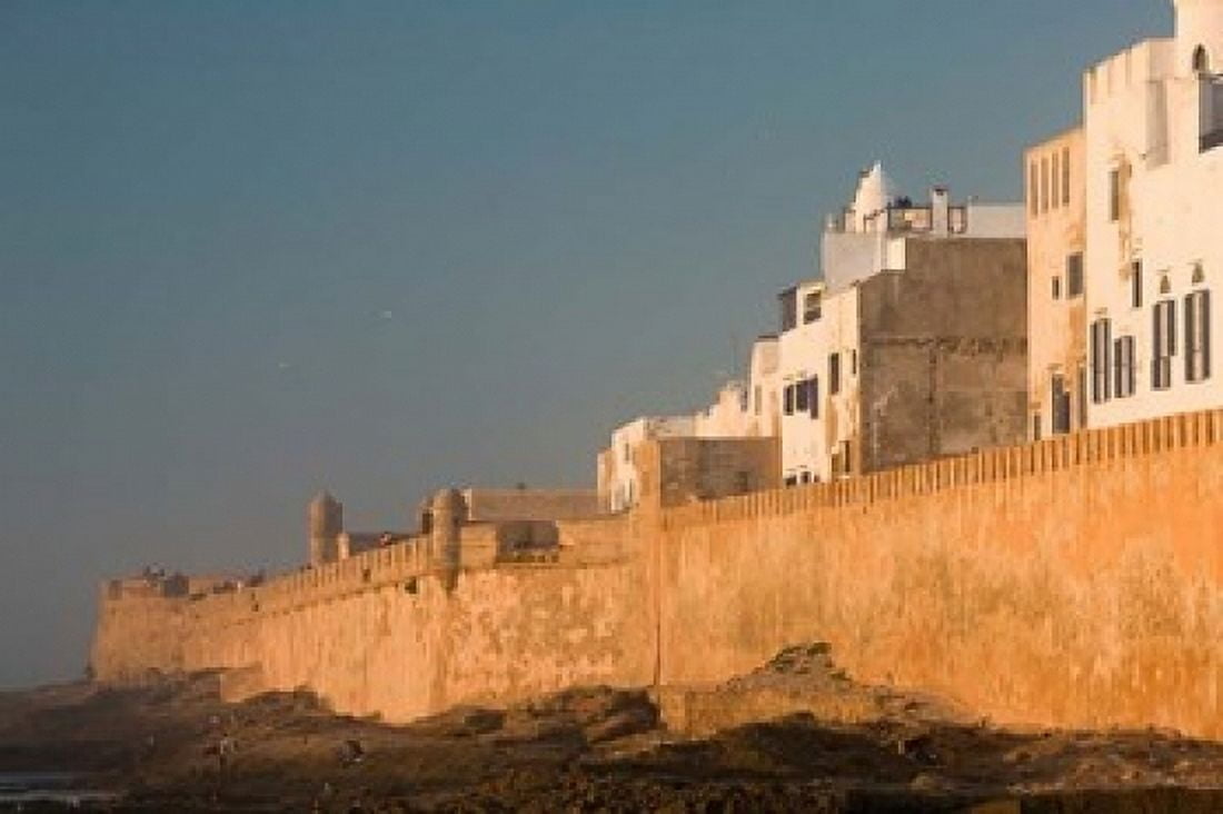 MOROCCO Atlantic Coast ESSAOUIRA Town Sunset Canvas Art - Walter Bibikow DanitaDelimont (36 x 24)