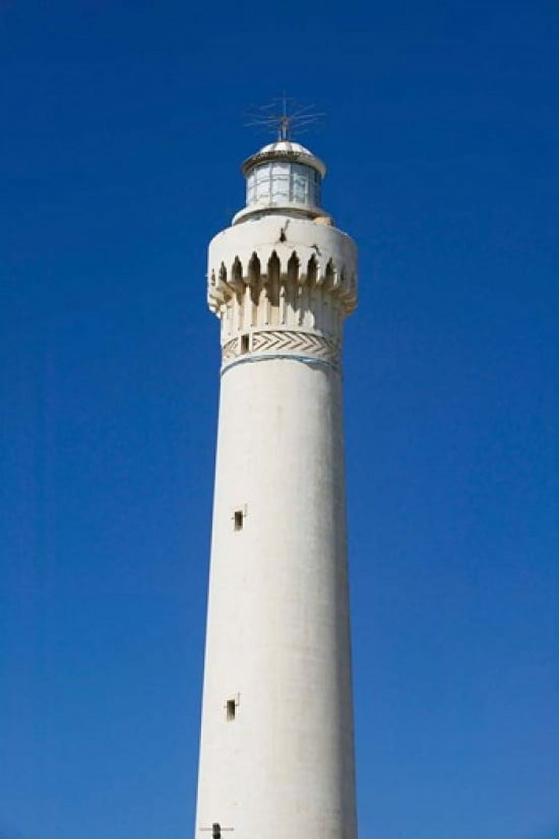 MOROCCO CASABLANCA Pointe dEl Hank Lighthouse Canvas Art - Walter Bibikow DanitaDelimont (19 x 28)