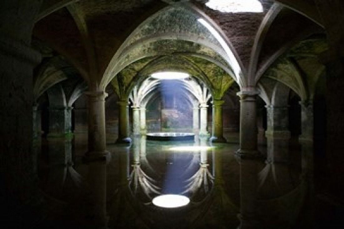 MOROCCO EL JADIDA Portuguese Fortress Cistern Canvas Art - Walter Bibikow DanitaDelimont (36 x 24)