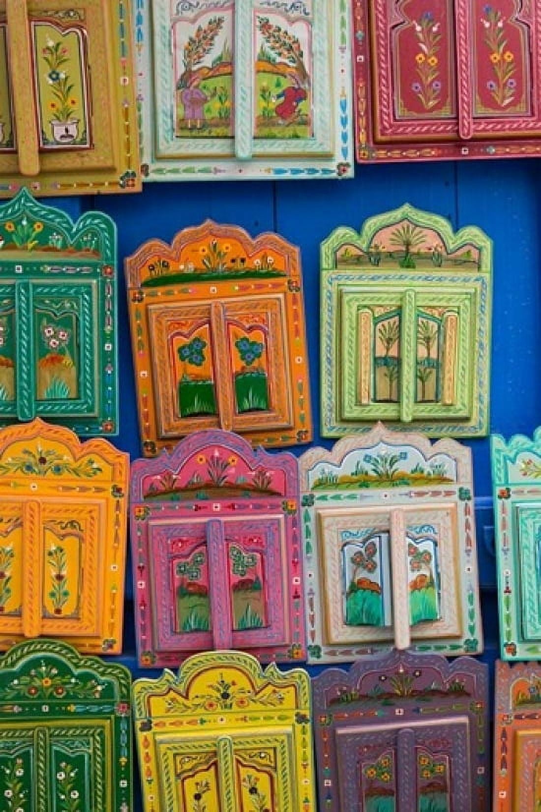 MOROCCO ESSAOUIRA Market Souvenirs Canvas Art - Walter Bibikow DanitaDelimont (11 x 17)