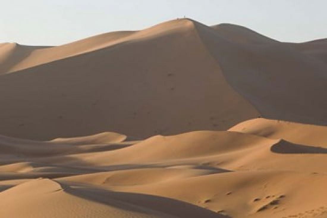 MOROCCO Tafilalt MERZOUGA Erg Chebbi Dunes Canvas Art - Walter Bibikow DanitaDelimont (34 x 23)