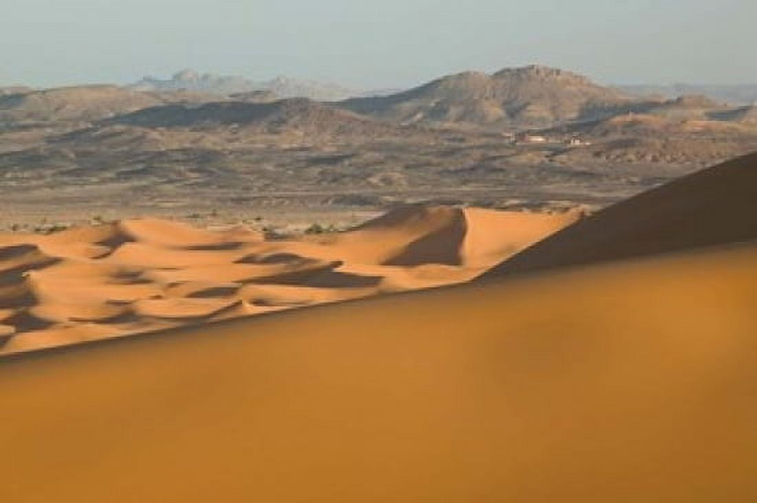 MOROCCO Tafilalt MERZOUGA Erg Chebbi Dunes sunset Canvas Art - Walter Bibikow DanitaDelimont (34 x 23)
