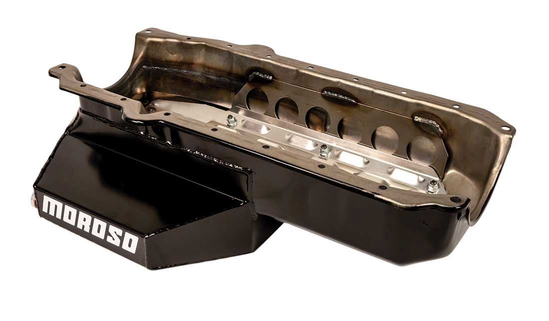 MOROSO SBC CT Wet Sump Oil Pan 7-Qt 1-Piece Rear Main partNumber: 21329