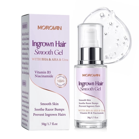 MOROVAN Ingrown Hair Treatment Gel for Women Bikini Area Underarm Razor Bump Stopper Dark Spot Corrector 1.7 fl oz