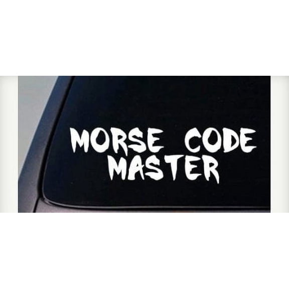 MORSE CODE MASTER STICKER KEY QRP HAM RADIO AMATEUR FREQUENCY decal 6" sticker