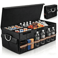 thumbnail image 1 of MORSUMA Car Trunk Organizer Foldable Large Capacity SUV Accessories Organizer with Multiple Compartments, Black, 1 of 6