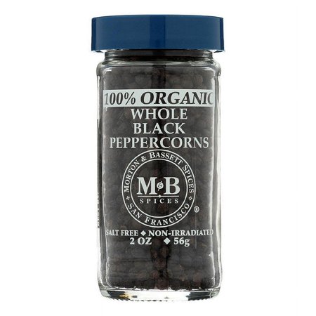 MORTON & BASSETT SPICE PEPR BLK WHOLE ORG 2 OZ - Pack of 3