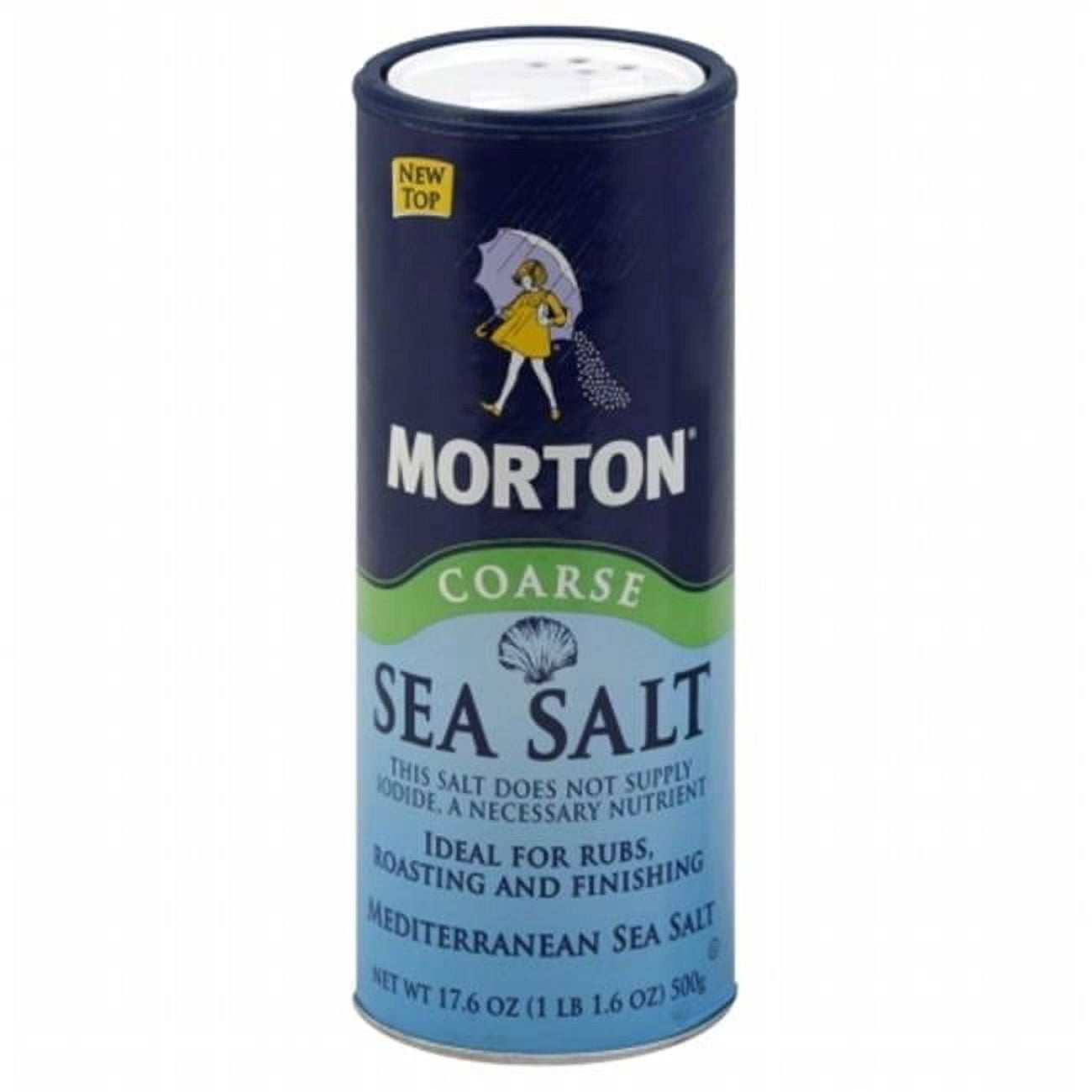 MORTONS SEA SALT COARSE-17.5 OZ -Pack of 12