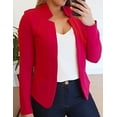 thumbnail image 1 of MORTTIC Plus Size Women's Open Front Long Sleeve Blazer, Casual Solid Color Office Suit Jacket, S-5XL, 1 of 5