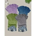 thumbnail image 1 of MORTTIC Women's 4-Pack V-Neck T-Shirts, Short Sleeve Loose Fit Summer Casual Basic Tees for Daily Wear, 1 of 6
