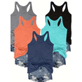 thumbnail image 1 of MORTTIC Women's 5-Pack Racerback Tank Tops Summer Casual Sleeveless Crew Neck Basics for Everyday Comfort , XL, 1 of 8
