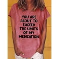 thumbnail image 1 of MORTTIC Women's Casual Graphic Letter Print Short Sleeve T-Shirt, Stylish Tee Top for Everyday Wear, Red, S, 1 of 4