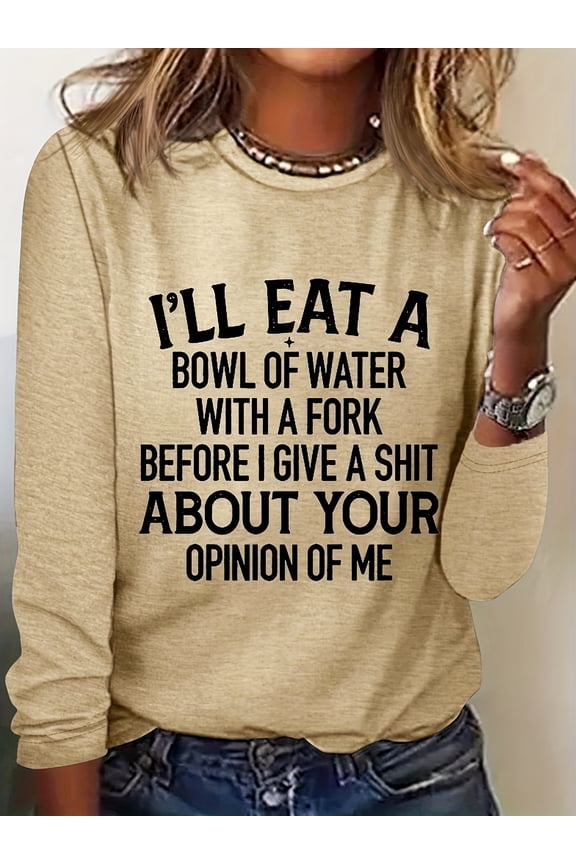 Women's Dragonfly Print Long Sleeve T-Shirt Trendy Graphic Pullover Top Loose and Cozy Casual Tee for Spring & Fall