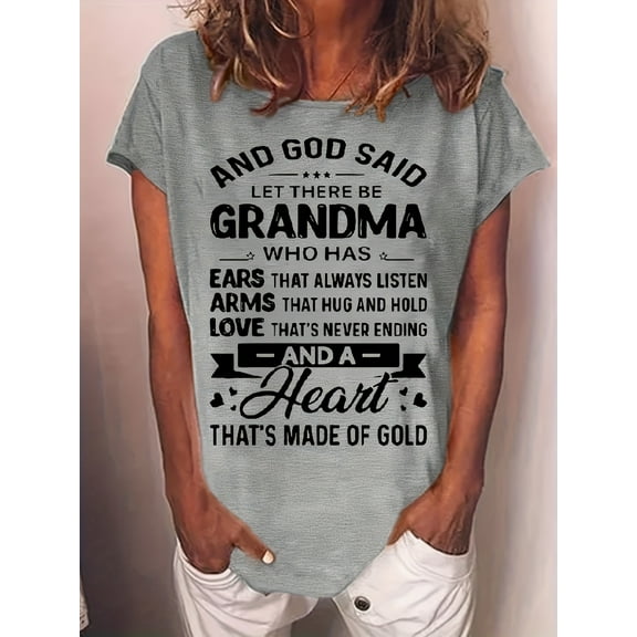 MORTTIC Women's Funny Letter Print T-Shirt – Cute Graphic Tee, Short Sleeve Casual Loose Top for Summer