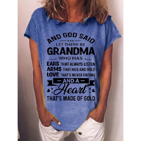 MORTTIC Women's Funny Letter Print T-Shirt – Cute Graphic Tee, Short Sleeve Casual Loose Top for Summer