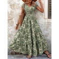thumbnail image 1 of MORTTIC Women's V-Neck Long Sleeve Maxi Dress, Summer Resort Wear with Fashion Prints and Flowy Big Hem Beach Dresses, 1 of 6