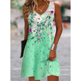 thumbnail image 1 of MORTTIC Women's Sleeveless Floral Print Boho Sundress, Casual Loose Fit Summer Tank Dress, XL, 1 of 4