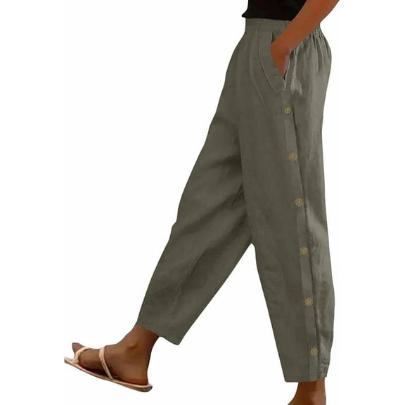 MORTTIC Women's Solid Color Long Pants, Casual and Elegant, Versatile for Daily Wear