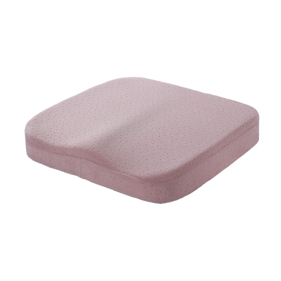 MORVLIX All Season Square Memory Foam Chair Cushion,Non-Skid Seat Pad,Comfortable Butt Cushion for Office Chair,Car Seat,Kitchen Dining Chair(Pink)