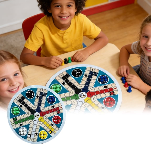 MORVLIX Round Classic Strategy Board Game for Adult Group Gathering Screen Free Indoor Party Interactive Entertainment Complete Game Kit As Show