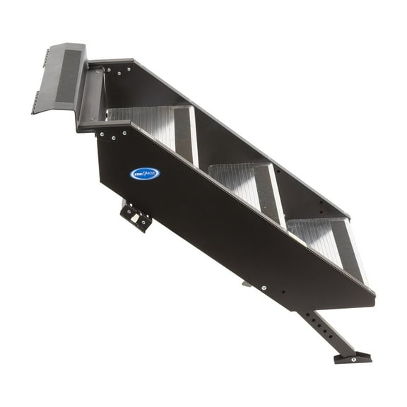 MORryde STP-206 StepAbove Fold-Up RV Entry Step - 3-Step (8" Step Rise), Fits 26" to 28" Door Width