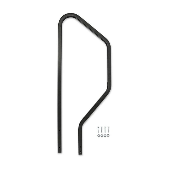 MOR/ryde STP214-121H Entry Step Hand Rail; StepAbove ; Use With 2nd Generation StepAbove 3 Step RV Steps; Black; Powder Coated