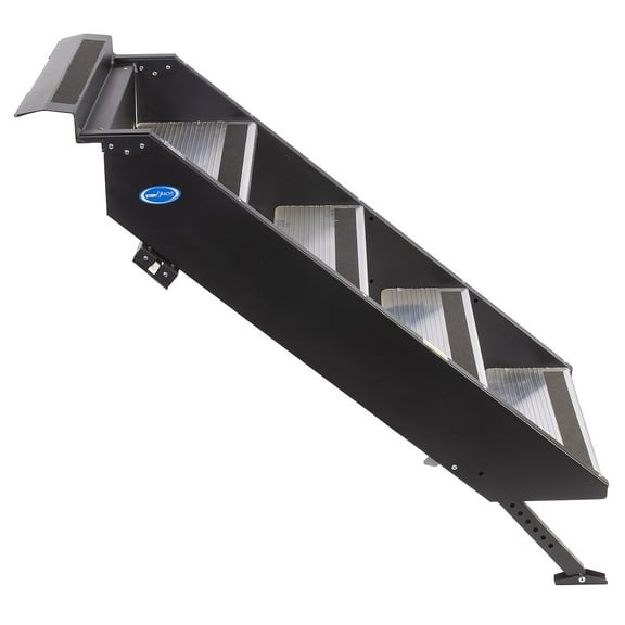 MORryde STP-212 StepAbove Fold-Up RV Entry Step - 4-Step (8" Step Rise), Fits 26 to 28"" Door Width