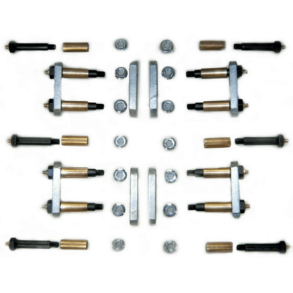 MORryde UO12-016 Heavy-Duty 1/2 Inch Thickness Shackle Upgrade Kit Tandem Axle