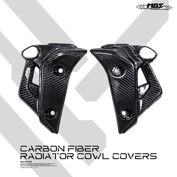MOS Carbon Fiber Headlight Side & Radiator Cowl Cover for Yamaha MT-07 2021-2023