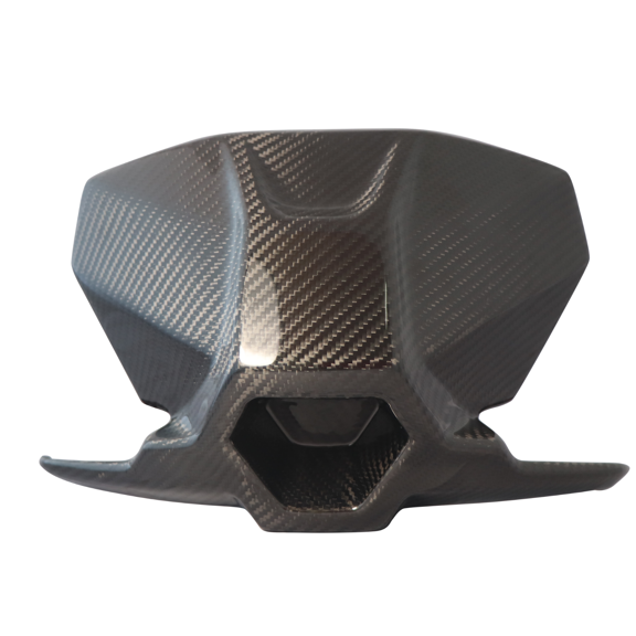 MOS Carbon Fiber Passenger Backrest Rear Trim Cover for Kymco AK550 2018 - 2024