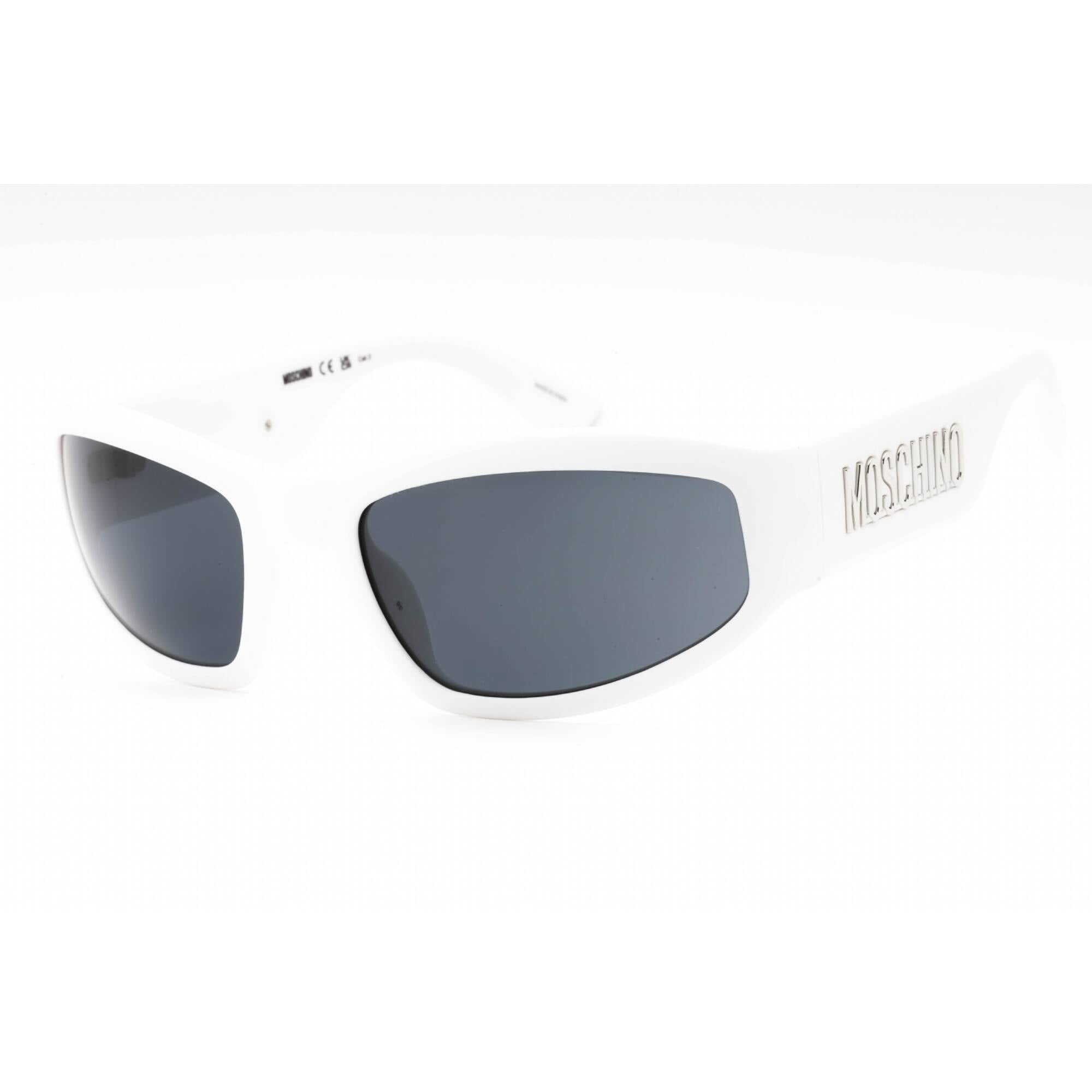 Moschino MOS164/S 06HTIR 60mm Rectangle Sunglasses Men's Matte White