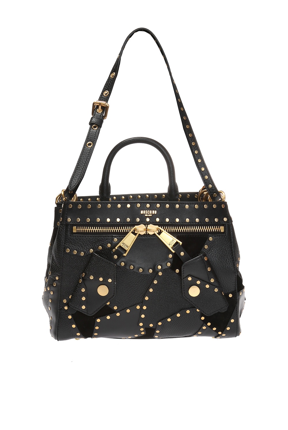 MOSCHINO STUDDED SHOULDER BAG 754280031555 - Walmart.com
