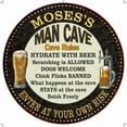 thumbnail image 1 of MOSES'S Man Cave Rules 14" Round Metal Sign Garage Wall Decor 100140010207, 1 of 1
