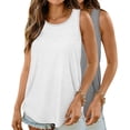 thumbnail image 1 of MOSHU 2 Pack Tank Tops for Women Loose Fit Summer Sleeveless Plus Size Tops Round Neck Flowy Casual Shirts Outfits, 1 of 7