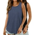 thumbnail image 1 of MOSHU 2 Pack Tank Tops for Women Loose Fit Summer Sleeveless Tops Round Neck Flowy Casual Shirts Outfits, 1 of 7