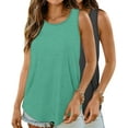 thumbnail image 1 of MOSHU 2 Pack Tank Tops for Women Loose Fit Summer Sleeveless Tops Round Neck Flowy Casual Shirts Outfits, 1 of 7