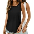 thumbnail image 1 of MOSHU 2 Pack Tank Tops for Women Loose Fit Summer Sleeveless Tops Round Neck Flowy Casual Shirts Outfits, 1 of 7