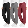 thumbnail image 1 of MOSHU 3 Pack Sweatpants for Women Athletic Joggers with Pockets Elastic Waist Lightweight Sweatpants Casual Soft Pants, 1 of 8