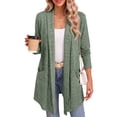 thumbnail image 1 of MOSHU Cardigan Sweaters for Women Lightweight Open Front Cardigans Casual Loose Fall Coat with Pockets, 1 of 11