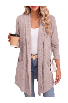 Cardigan Sweaters for Women Lightweight Open Front Cardigans Casual Loose Fall Coat with Pockets
