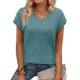 thumbnail image 1 of MOSHU Casual Womens T-Shirts Basic Tops for Women Cap Sleeve Loose Tank Tops, 1 of 9
