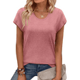 thumbnail image 1 of MOSHU Casual Womens T-Shirts Basic Tops for Women Cap Sleeve Loose Tank Tops, 1 of 9