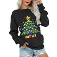 thumbnail image 1 of MOSHU Christmas Sweatshirt for Women Crewneck Long Sleeve Tops Casual Womens Sweatshirts Oversized Pullover, 1 of 9
