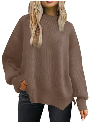 Long sweater with side slits hot sale
