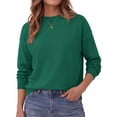 thumbnail image 1 of MOSHU Plus Size Crewneck Sweaters for Women Drop Shoulder Women Sweaters Long Sleeves Fall Tops Knit Pullover Sweaters, 1 of 11